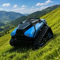 SAG-600 hybrid remote mower — gas electric wireless lawn mower for slopes